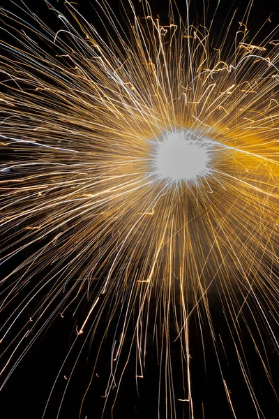 Beautiful Fireworks Night Sky — Stock Photo, Image