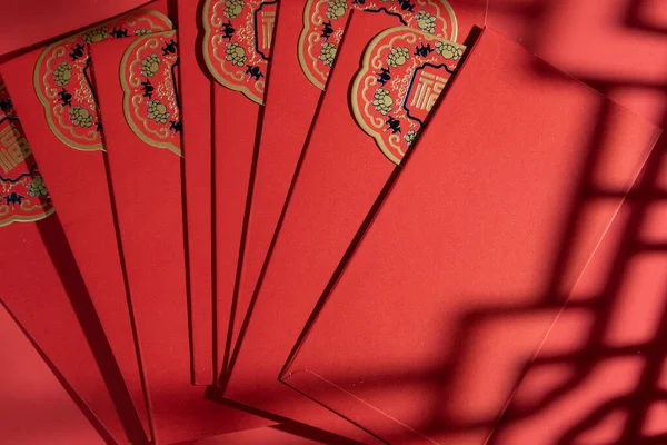 Rood Wit Papier Met Een Chinees Nieuwjaar — Stockfoto