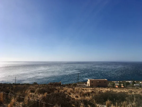 Blick Auf Die Stadt Mittelmeer Norden Islands — Stockfoto