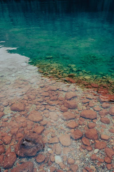 Piękne Morze Woda Powierzchnia Błękitnym Niebem — Zdjęcie stockowe