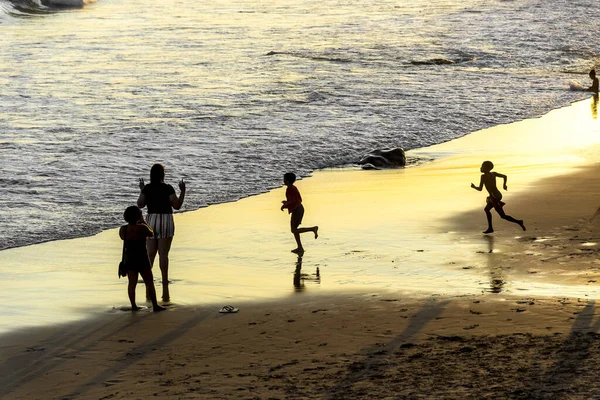 Children Playing Beach — Stock Photo, Image
