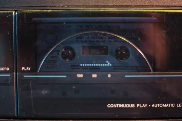 Vintage Συσκευή Εγγραφής Ραδιοφώνου Κοντινό — Φωτογραφία Αρχείου