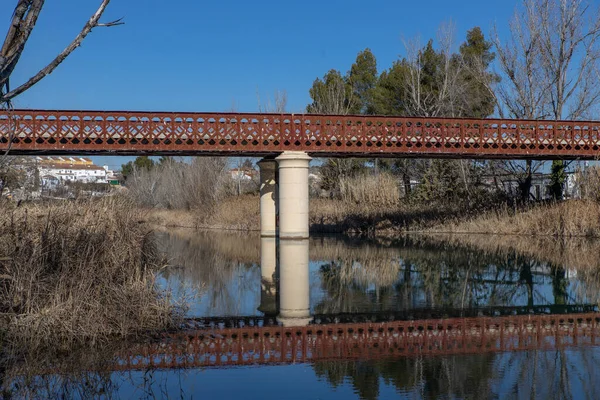Мост Через Реку Городе — стоковое фото