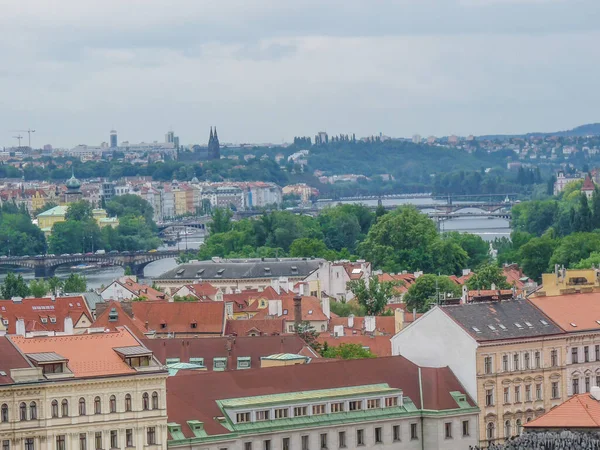 Prague República Checa Junio 2018 Vista Ciudad Vilnius Lithuania —  Fotos de Stock