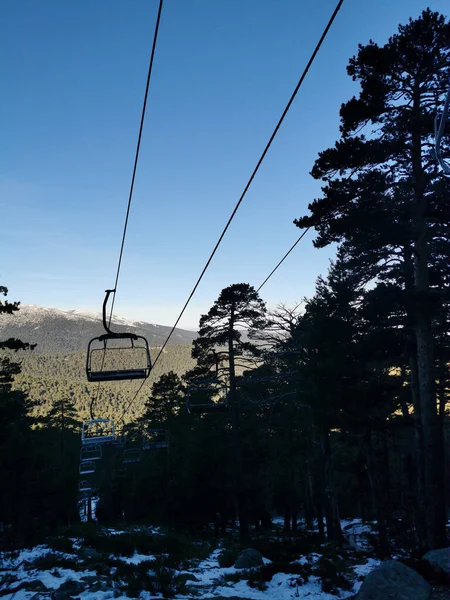 Skilift Den Bergen — Stockfoto
