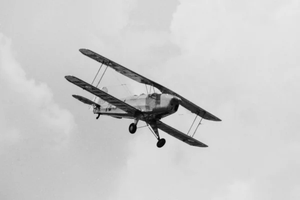 Gamla Retro Vintage Flygplan — Stockfoto