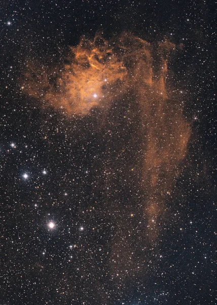 Hermoso Cielo Nocturno Con Estrellas Gas Elementos Esta Imagen Amueblada —  Fotos de Stock