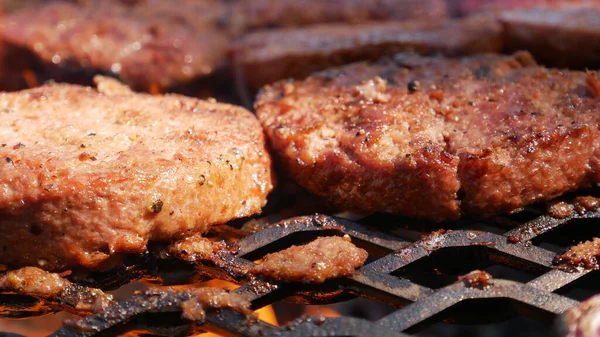 Primer Plano Carne Parrilla —  Fotos de Stock