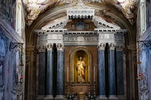 Внутрішня Частина Кафедрального Собору Peter Basilica Venice Italy — стокове фото