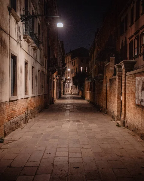 Ночной Вид Город Венице Италия — стоковое фото