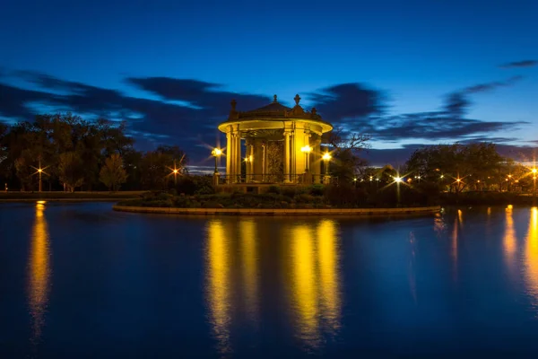 Vista Notturna Della Città — Foto Stock