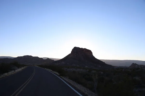 内盖夫沙漠山区的道路 — 图库照片