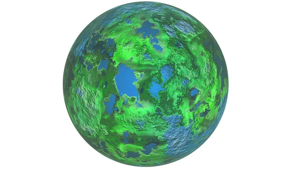 Planeta Terra Isolado Branco — Fotografia de Stock