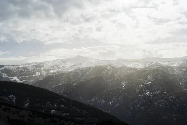 Krásná Krajina Horami Sněhem — Stock fotografie