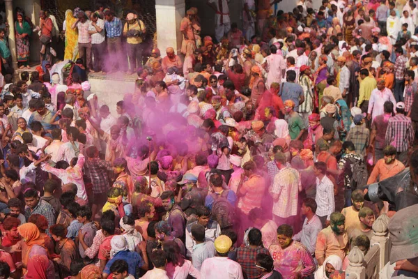 合利节 Holi 也被称为Phagwah和有色人种节 是每年的印度教春节 — 图库照片