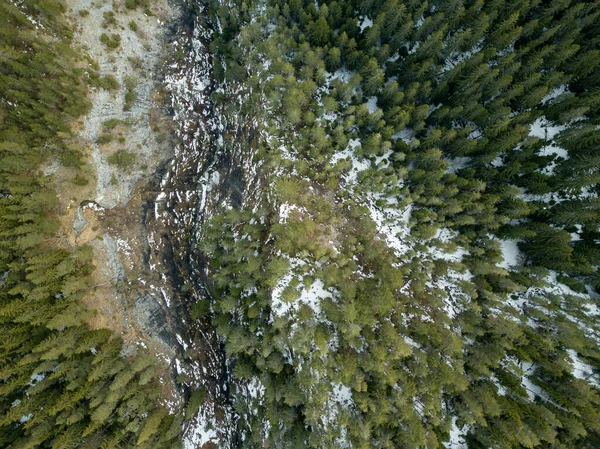 Вид Повітря Ліс Горах — стокове фото