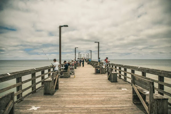 Holzsteg Strand — Stockfoto