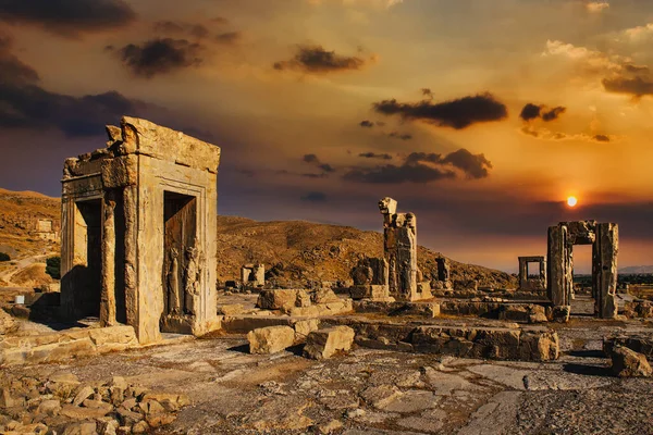 Rovine Dell Antico Tempio Della Città Del Mar Morto Nel — Foto Stock