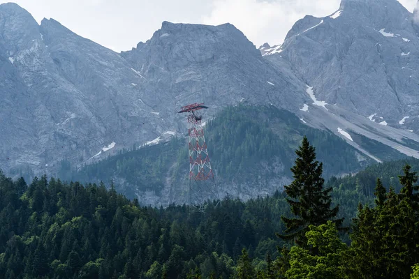 Beau Paysage Avec Montagnes Neige — Photo