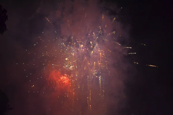 夜空の花火 — ストック写真