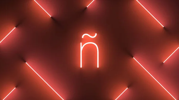 Abstracte Achtergrond Met Een Gloeiende Neon Lijn Kunst Vector Illustratie — Stockfoto