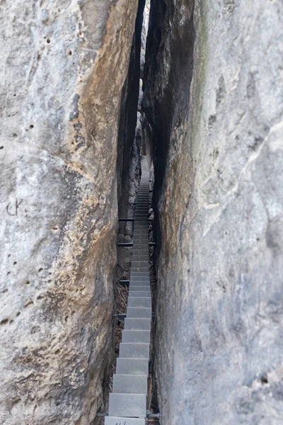 Stone Stairs City Kotor Croatia — Stock Photo, Image