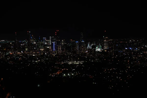 Vista Nocturna Ciudad Capital Del Estado Del Nuevo Año —  Fotos de Stock