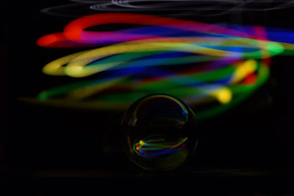 Illustration Abstrakter Hintergrund Glühender Teilchen — Stockfoto