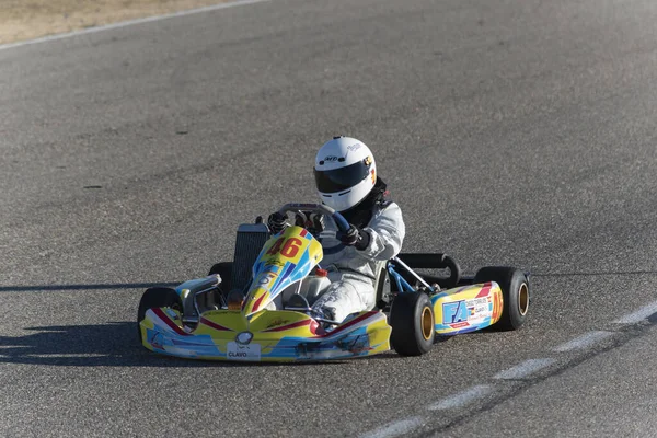 Cabalgando Kart Alta Velocidad Ocio Activo Entretenimiento Pista Karting —  Fotos de Stock