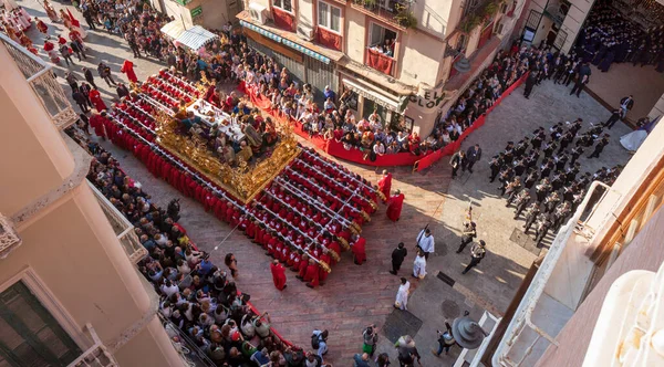Andalusie Nazarenos Průvodu Během Svatého Týdne Semana Santa — Stock fotografie