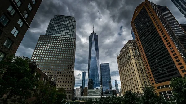 Widok Panoramę Nowego Jorku Manhattanu — Zdjęcie stockowe