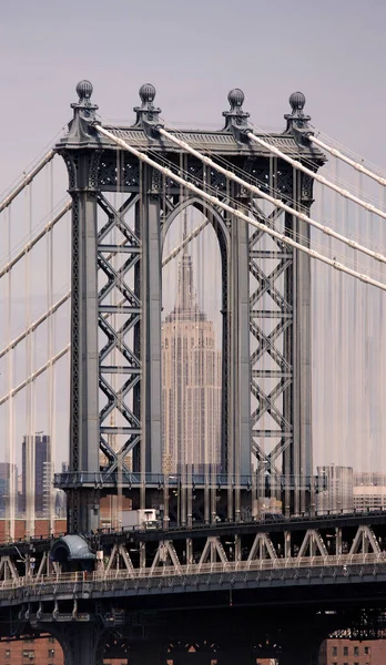 布洛克林桥 纽约州 — 图库照片