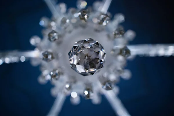 Diamantový Prsten Diamanty Černém Pozadí — Stock fotografie
