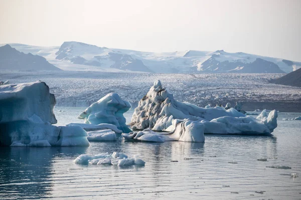 冰原Jokulsarlon泻湖的冰山 — 图库照片