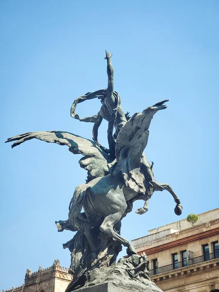 Статуя Нептуна Місті Прага — стокове фото