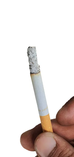 Cigareta Holí Bílém Pozadí — Stock fotografie