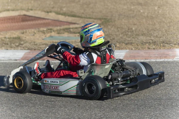 Andar Kart Alta Velocidade Lazer Ativo Entretenimento Pista Karting — Fotografia de Stock