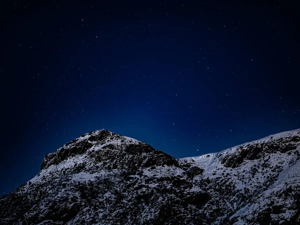 Cielo Nocturno Con Estrellas Nieve — Foto de Stock