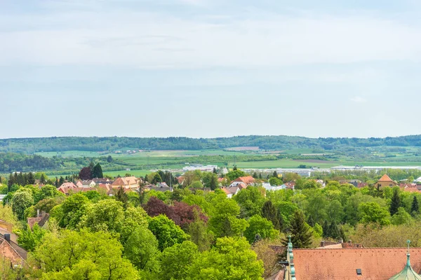 Vacker Utsikt Över Staden Med Traditionella Tyska Hus Och Byggnader — Stockfoto