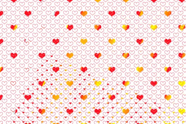 Patrón Sin Costuras Con Corazones Ilustración Vectorial —  Fotos de Stock