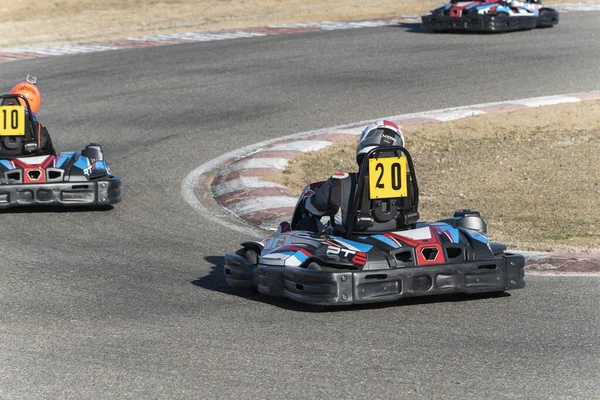 Vista Del Campeonato Karting —  Fotos de Stock