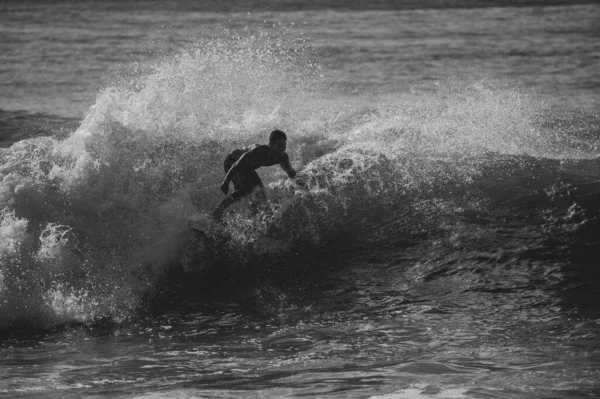 Surfer Branding Het Strand — Stockfoto