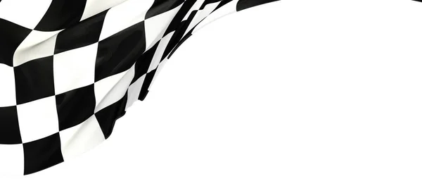 Checkered Flag White Background — Stock Photo, Image