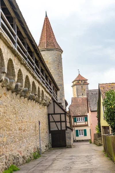 Rothenburg Der Tauber Almanya Daki Eski Ortaçağ Kalesi — Stok fotoğraf