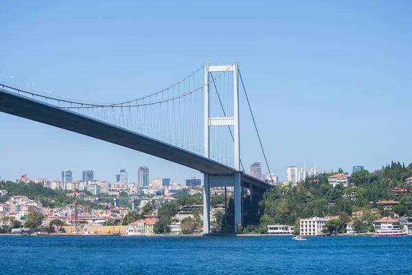 Istanbul Turkey July 2019 View Bosphorus Bridge City Lisbon Portugal — Stock Photo, Image