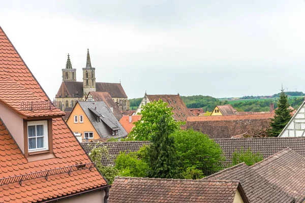 Piękny Widok Miasto Tradycyjnymi Niemieckimi Domami Budynkami — Zdjęcie stockowe