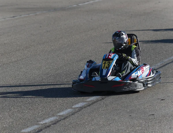 Vista Del Campeonato Karting — Foto de Stock