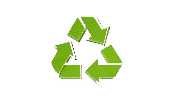 Recyklovat Ikonu Symbolu Koncepce Recyklace Vektorová Ilustrace — Stock fotografie