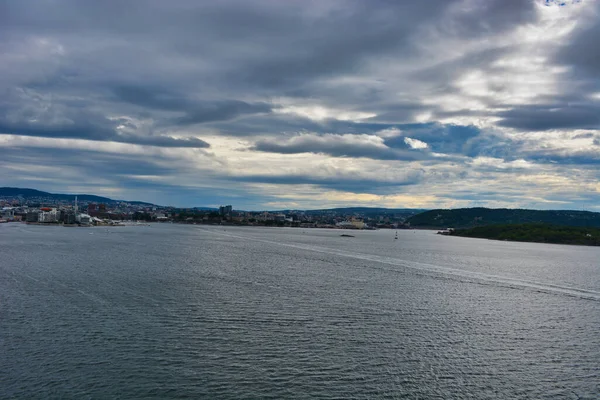 Sveç Teki Stockholm Şehri Manzarası — Stok fotoğraf