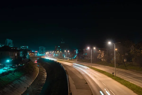 イスラエルの首都の夜景 — ストック写真